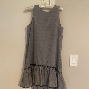 Zara Black and White Check Dress